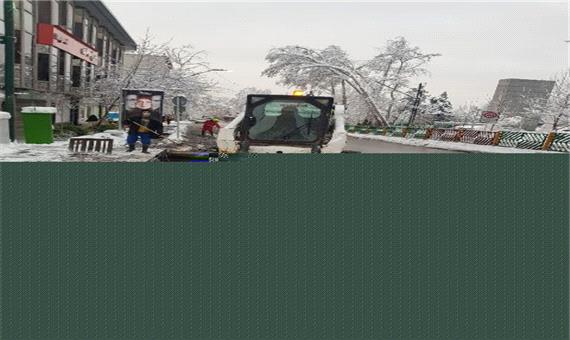 انجام اقدامات لازم برای جلوگیری از یخ زدگی معابر/استقرار هزار و 350 دستگاه ماشین آلات برف روبی در پایتخت
