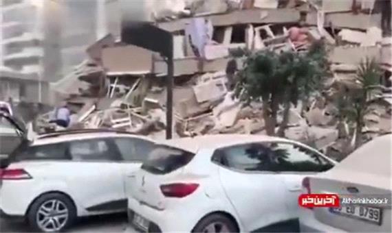 خسارات زلزله 6.9 ریشتری در منطقه بورنوا از توابع استان ازمیر ترکیه