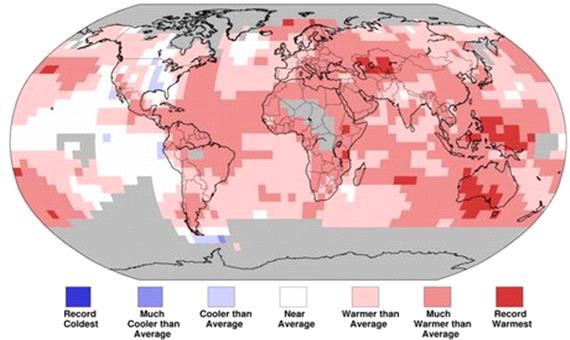 ثبت رکورد دیگری از گرمای زمین در 2020