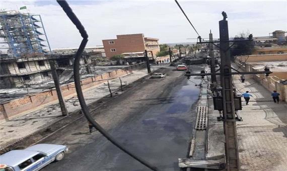 خسارت 25 میلیارد ریالی آتش‌سوزی شهرک شکوهیه قم به شبکه برق
