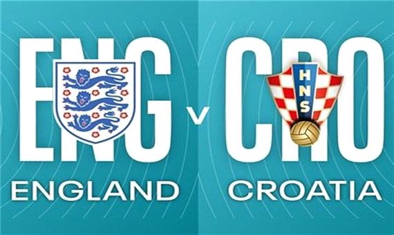 اعلام ترکیب تیم‌های ملی انگلیس و کرواسی