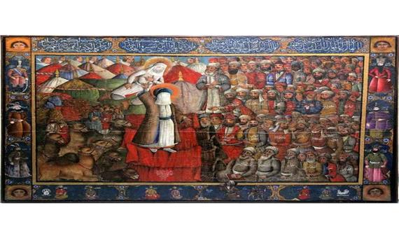 تابلوی نقاشی 165 ساله غدیری در موزه حرم حضرت معصومه