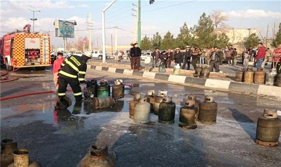 انفجار کارگاه شارژ سیلندر گاز در شیراز؛ سوختگی 3 کارگر