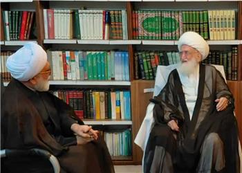 حجتالاسلام والمسلمین مروی با آیتالله نوری همدانی دیدار کرد