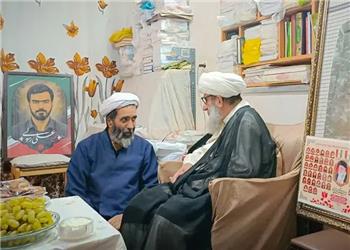 آیتالله سیفی مازندرانی با خانواده شهید علی رسولی دیدار کرد