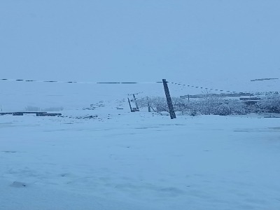 بارش سنگین برف در مهاباد