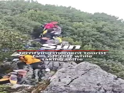 سقوط گردشگر چینی از صخره ۴۰ متری به خاطر یک سلفی!