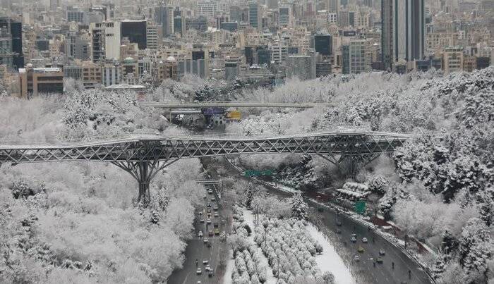 بارش برف و باران مهمان پایتخت