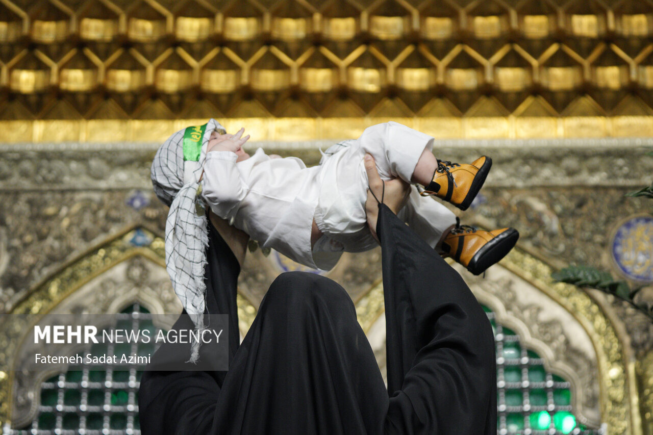 آئین جهانی شیرخوارگان حسینی در حرم مطهر بانوی کرامت برگزار می‌شود