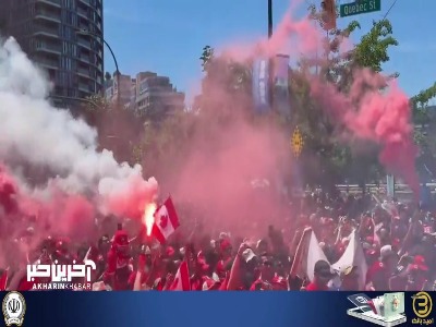 شور و هیجان هواداران کانادا پیش از دیدار این تیم در مقابل قطر