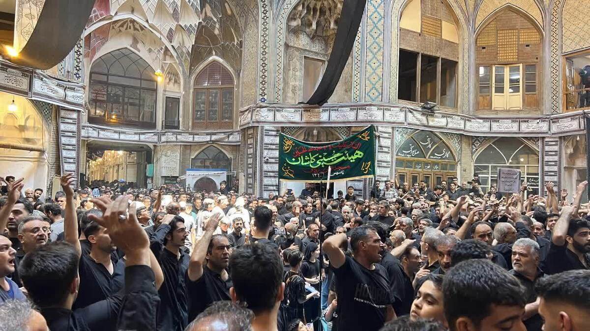 دارالمومنین کاشان در سوگ تاسوعای حسینی + فیلم