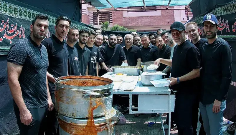حضور چهره‌های سرشناس فوتبال در عزاداری عاشورا