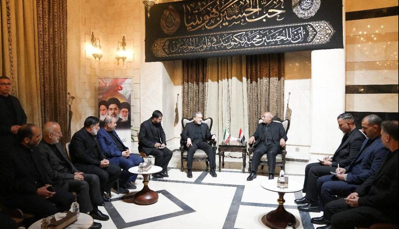 دیدار نصیف الخطابی استاندار کربلای معلی با عراقچی وزیر امور خارجه