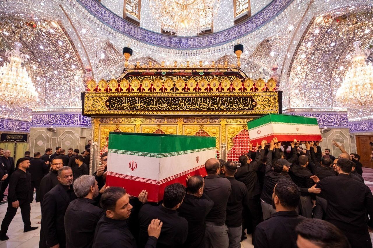 تجلیل آیت‌الله اعرافی از حماسه عظیم عراقی ها در تشییع پیکر امام شهید