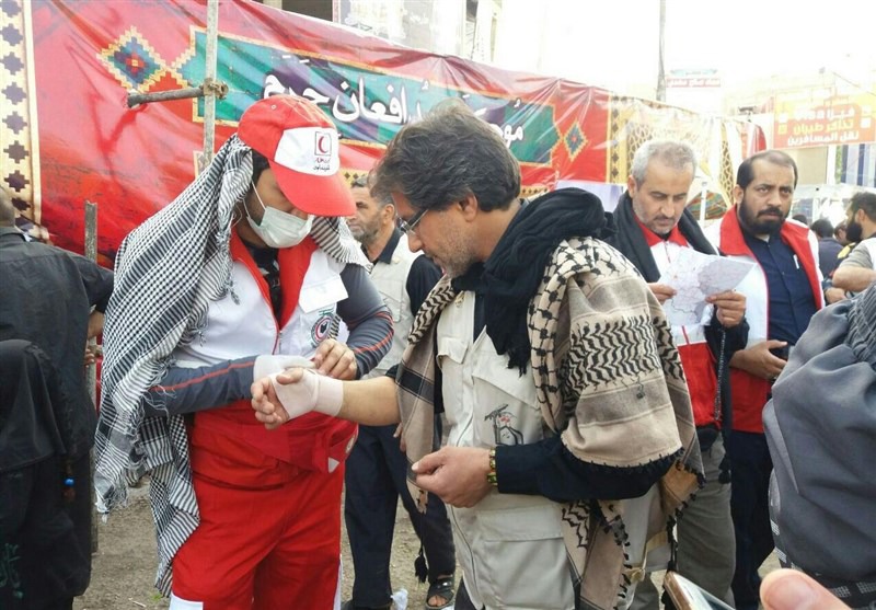 رئیس جمعیت اهلال احمر: در مسیر نجف به کربلا چهار بیمارستان مجهز آماده خدمت رسانی به زائران است