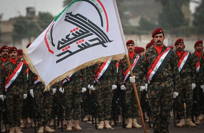 خنثی‌سازی یک بمب منفجرنشده توسط حشد الشعبی
