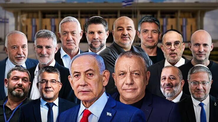 نظرسنجی‌های انتخاباتی اسرائیل؛ پیشتازی رقبای نتانیاهو