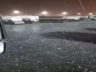 بارش شدید تگرگ بندرعباسی‌ها را غافلگیر کرد