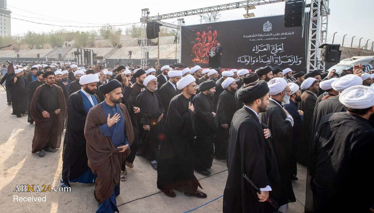 اجتماع عزاداران فاطمی در سالروز شهادت حضرت زهرا(س) در نجف